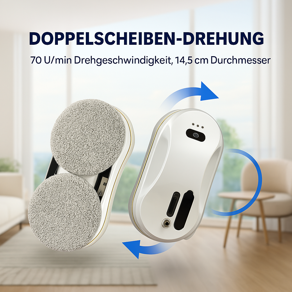 ClearBotic – Intelligenter Fensterreiniger mit Sprühfunktion für Glasflächen